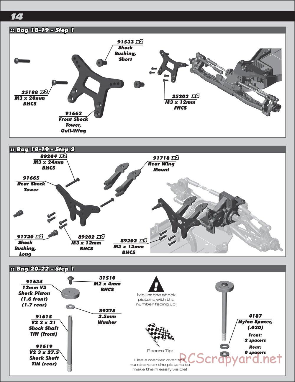 Team Associated - RC10 B6 Team Kit - Manual - Page 14