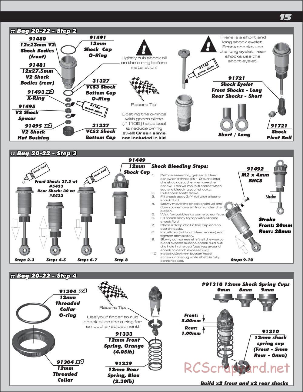 Team Associated - RC10 B6 Team Kit - Manual - Page 15