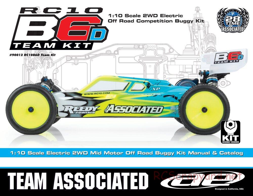 Team Associated - RC10 B6D Team Kit - Manual - Page 1