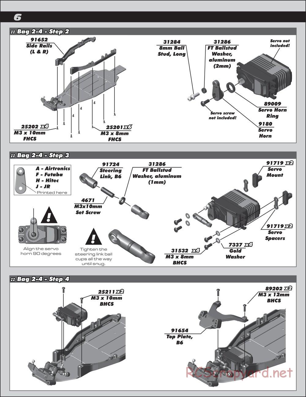 Team Associated - RC10 B6D Team Kit - Manual - Page 6