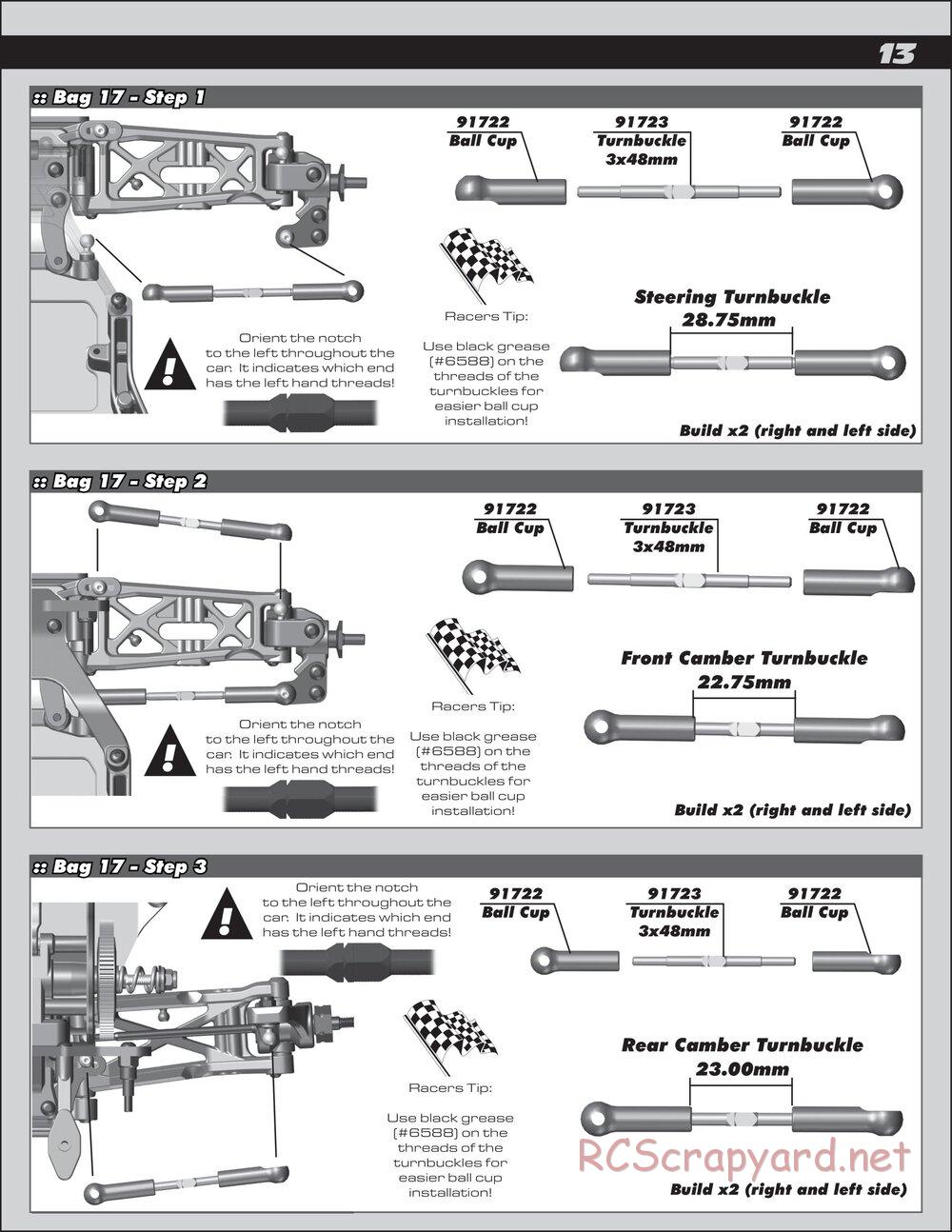 Team Associated - RC10 B6D Team Kit - Manual - Page 13