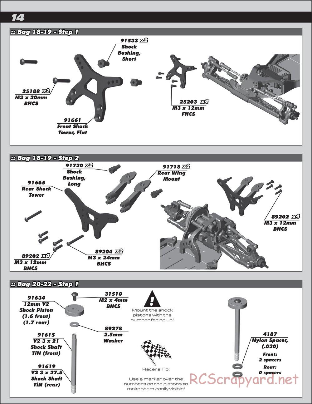 Team Associated - RC10 B6D Team Kit - Manual - Page 14