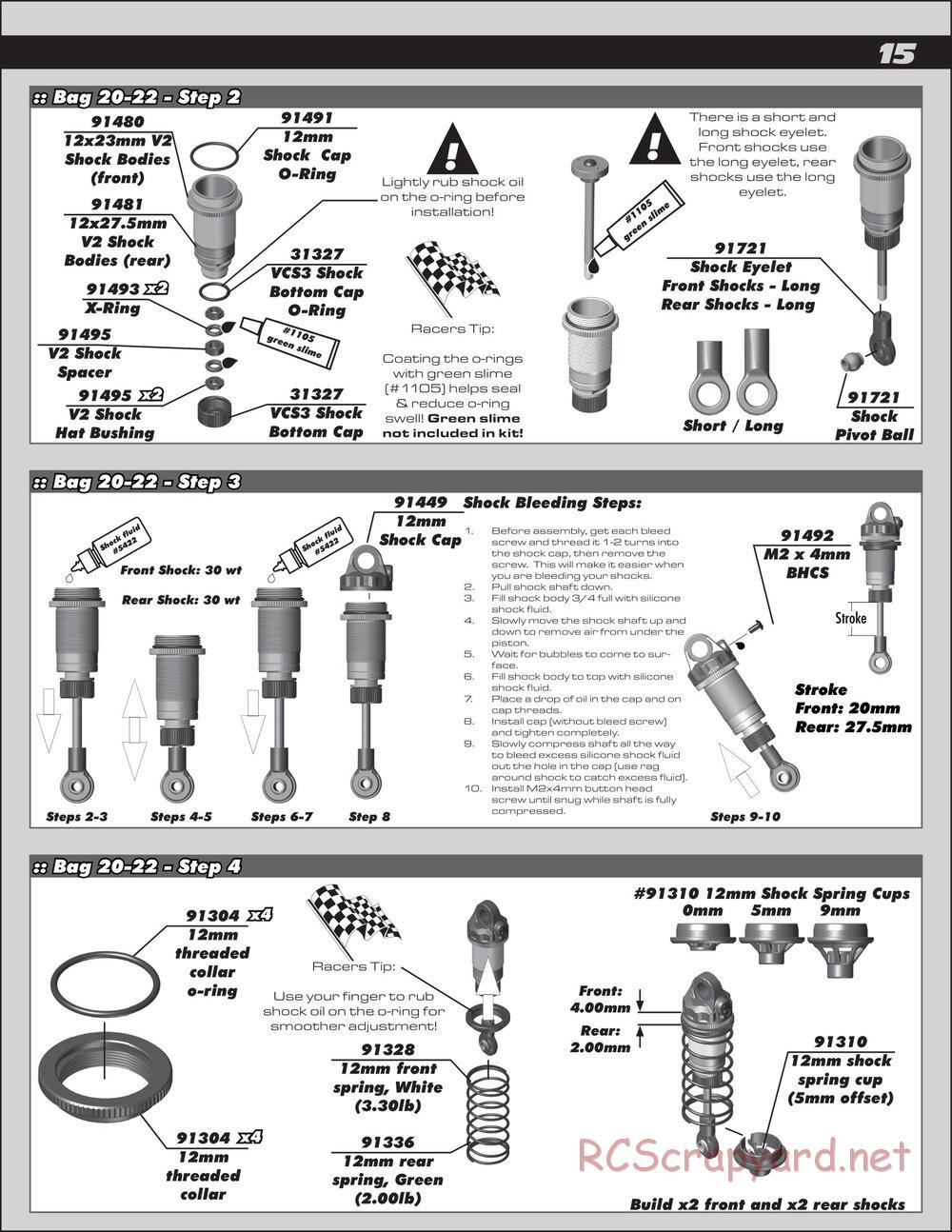 Team Associated - RC10 B6D Team Kit - Manual - Page 15