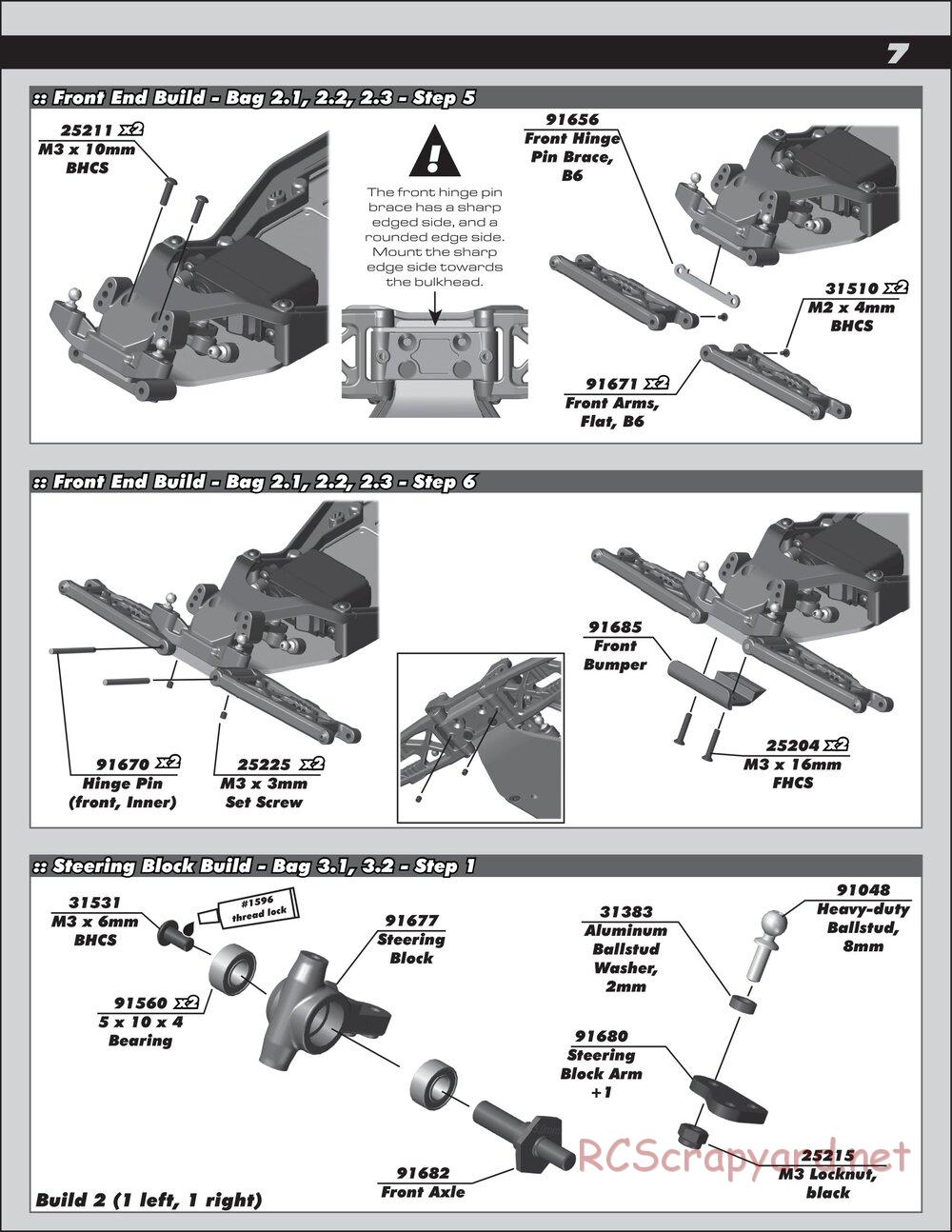 Team Associated - RC10 B6 Club Racer - Manual - Page 7