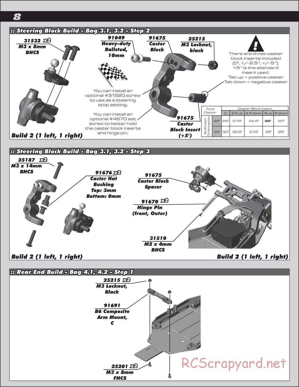 Team Associated - RC10 B6 Club Racer - Manual - Page 8