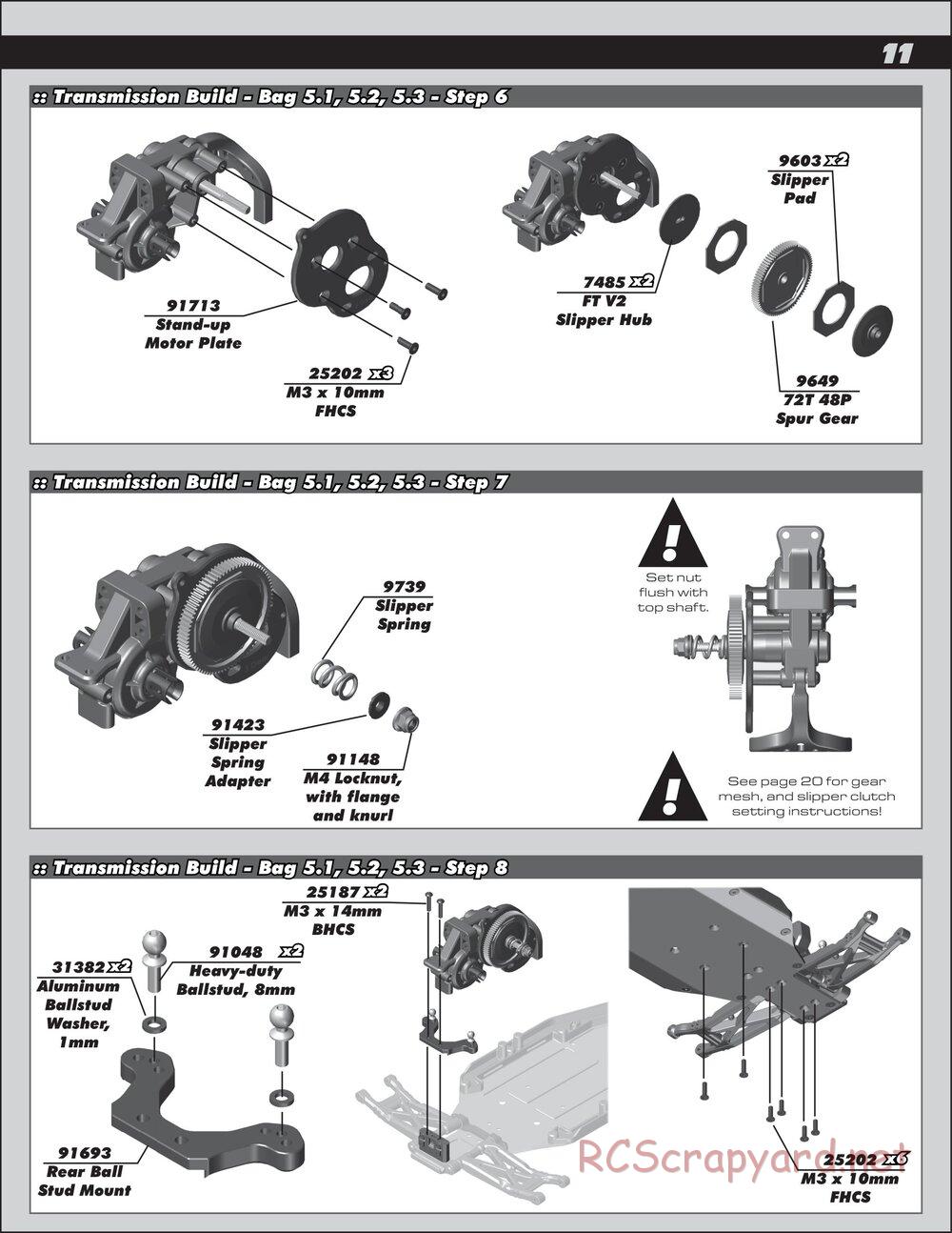 Team Associated - RC10 B6 Club Racer - Manual - Page 11