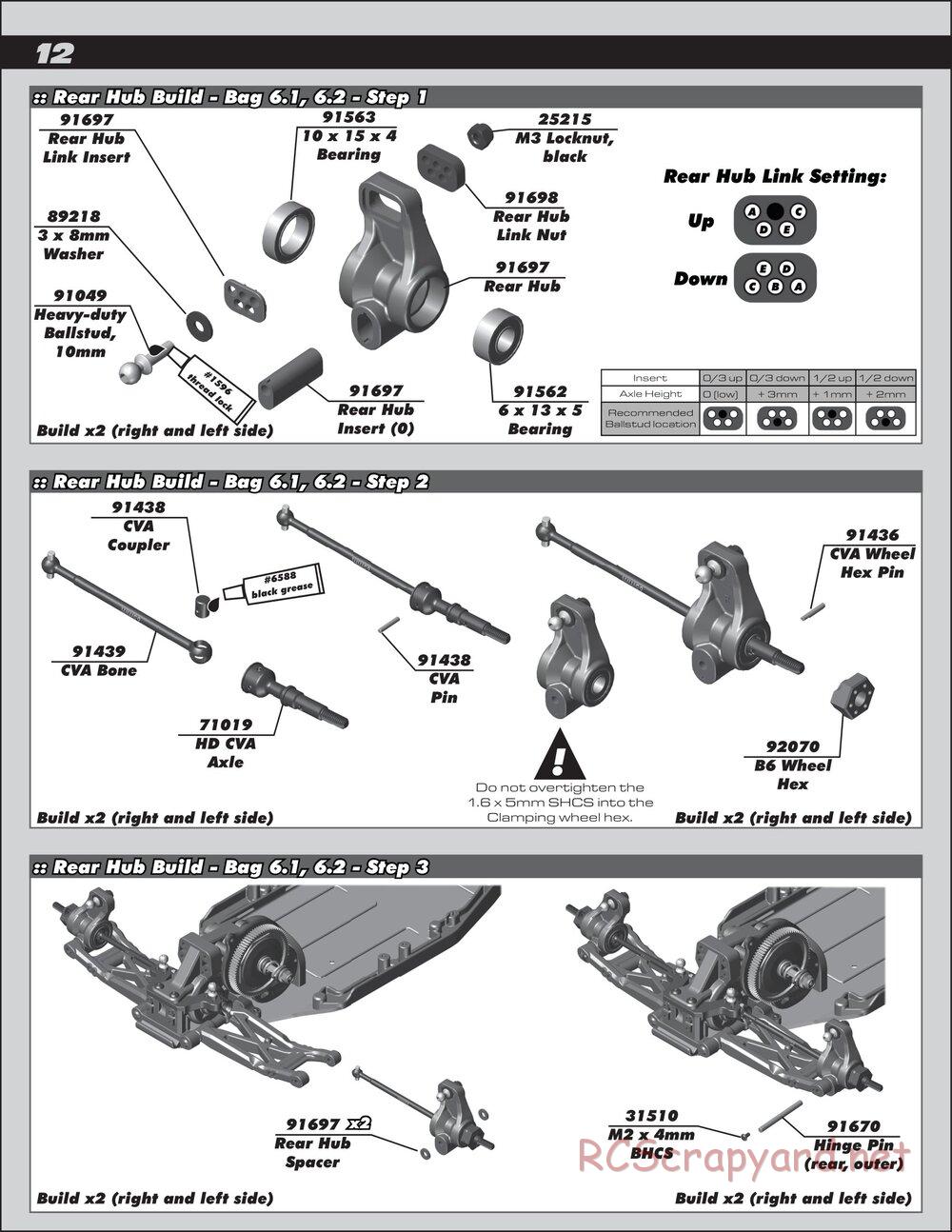 Team Associated - RC10 B6 Club Racer - Manual - Page 12