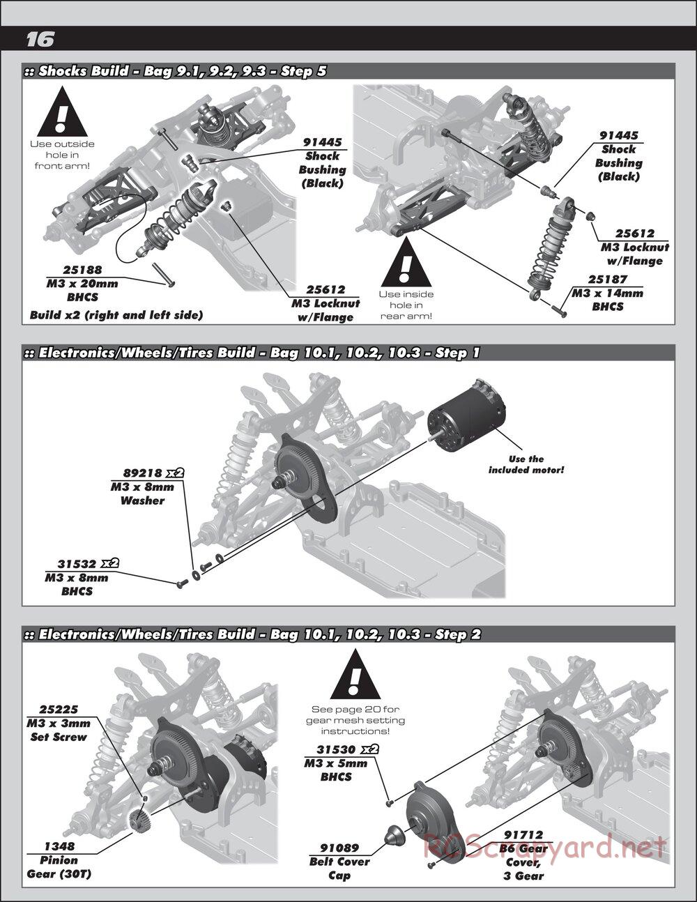 Team Associated - RC10 B6 Club Racer - Manual - Page 16