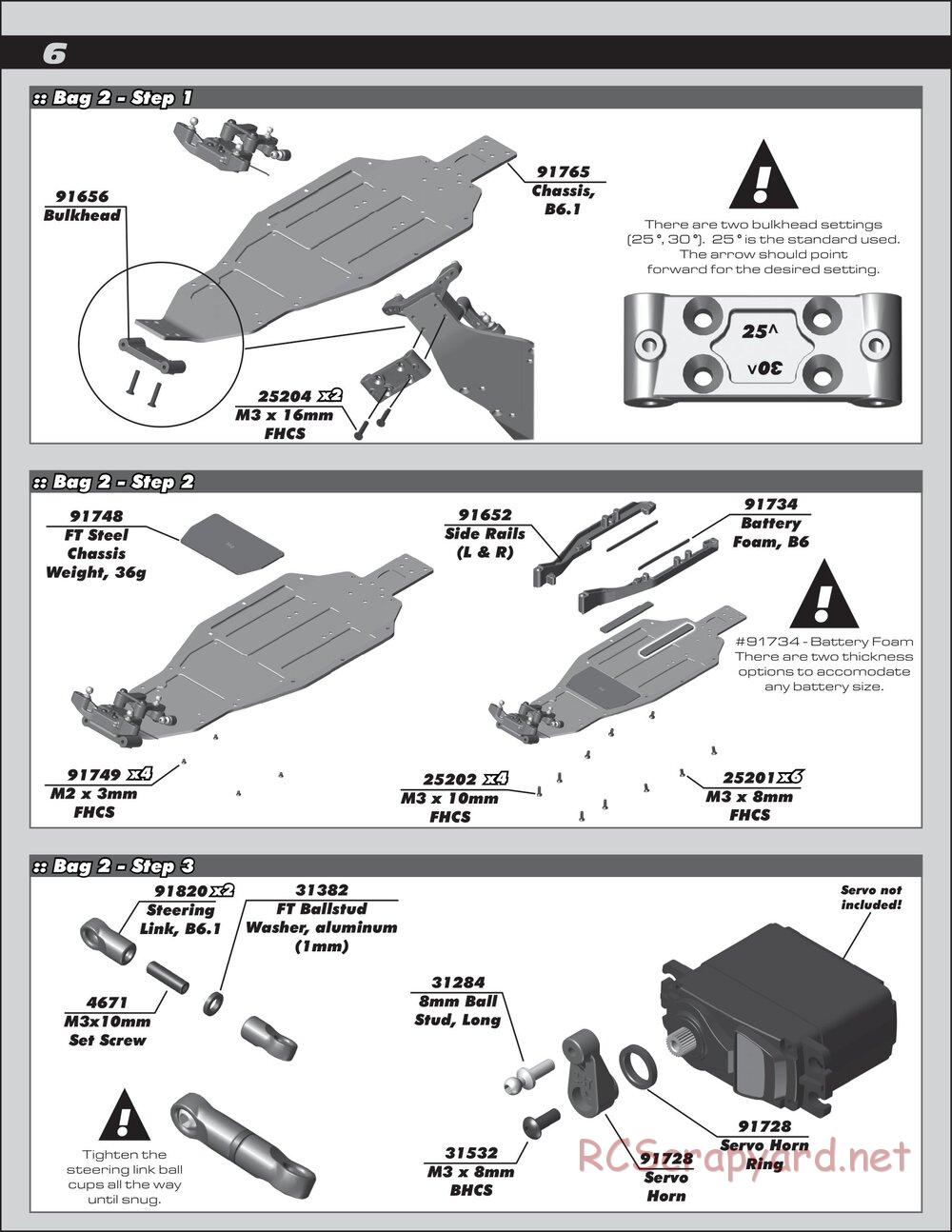 Team Associated - RC10 B6.1 Team Kit - Manual - Page 6