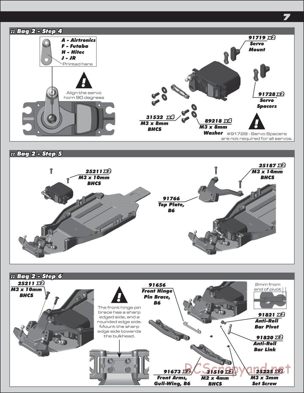 Team Associated - RC10 B6.1 Team Kit - Manual - Page 7