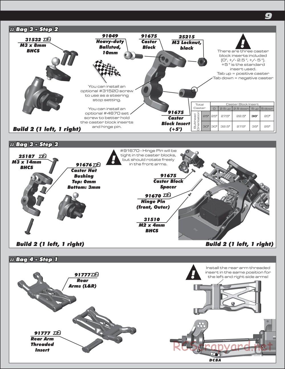 Team Associated - RC10 B6.1 Team Kit - Manual - Page 9