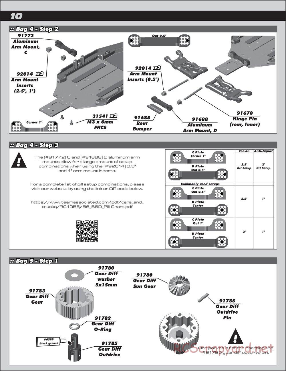 Team Associated - RC10 B6.1 Team Kit - Manual - Page 10
