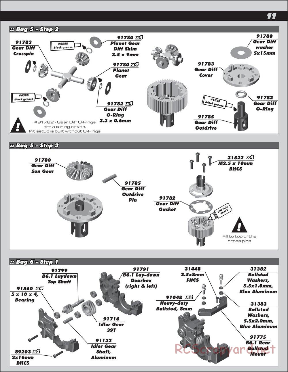 Team Associated - RC10 B6.1 Team Kit - Manual - Page 11