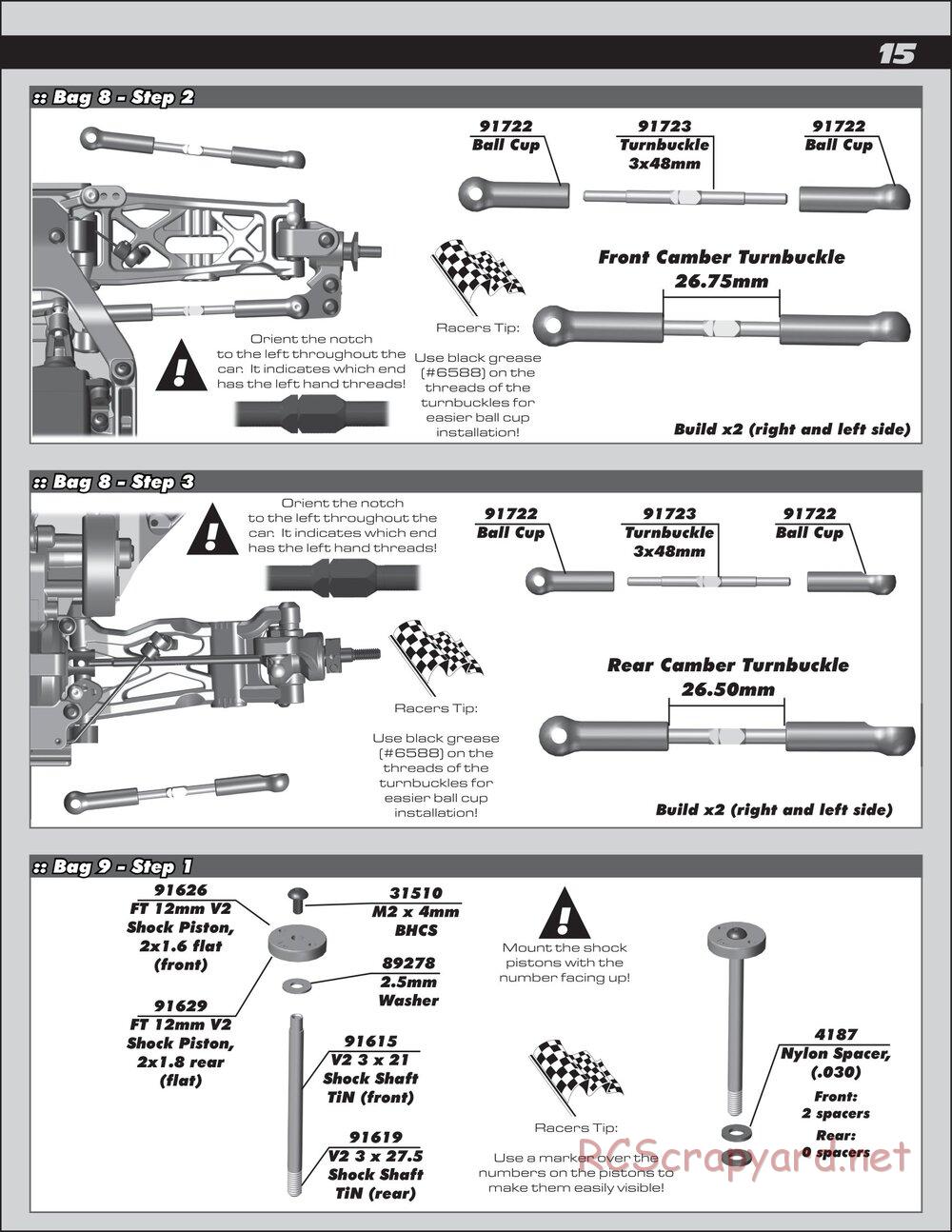 Team Associated - RC10 B6.1 Team Kit - Manual - Page 15