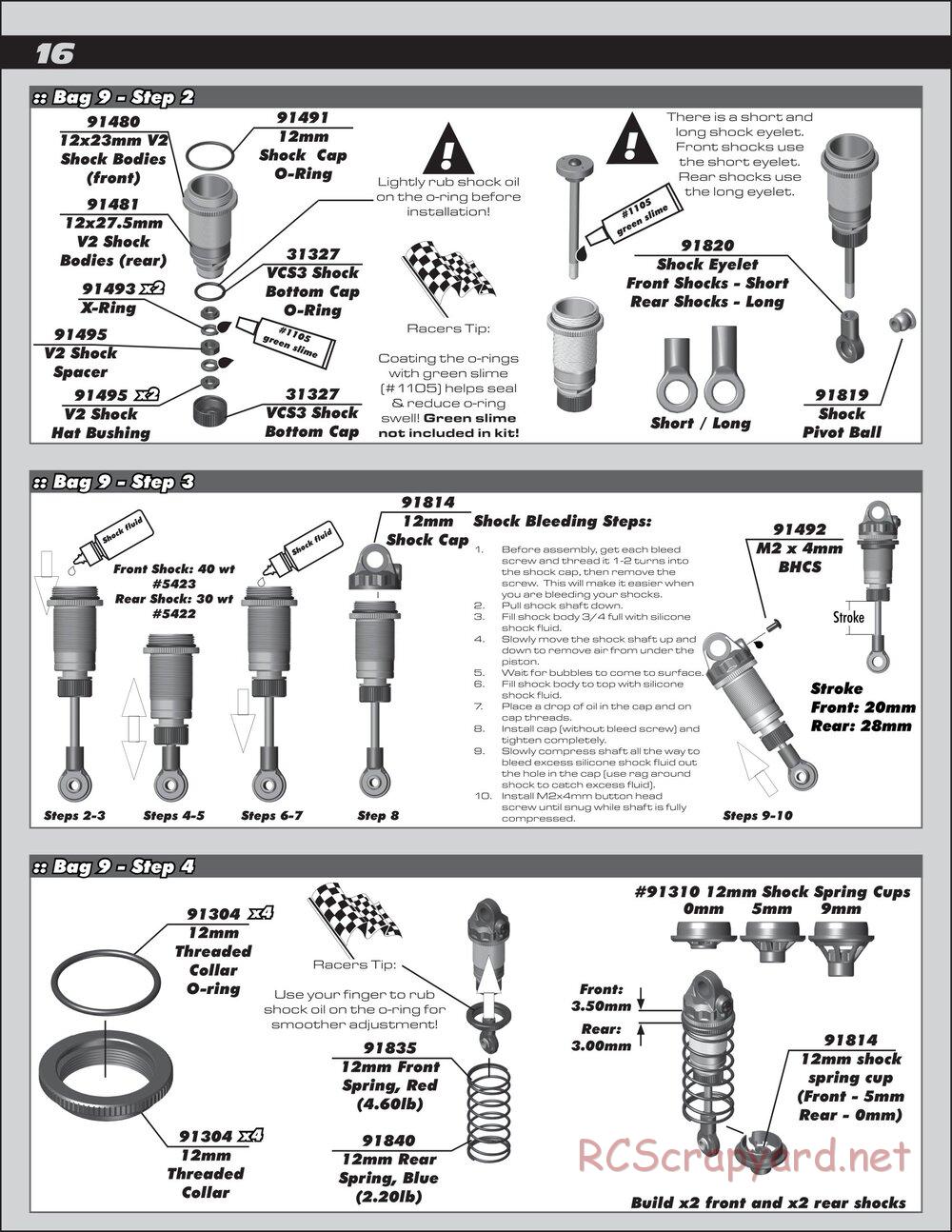 Team Associated - RC10 B6.1 Team Kit - Manual - Page 16