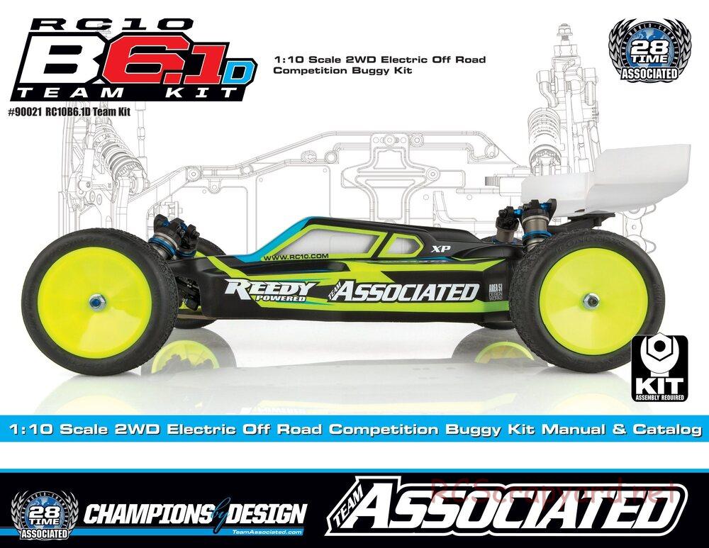 Team Associated - RC10 B6.1D Team Kit - Manual - Page 1