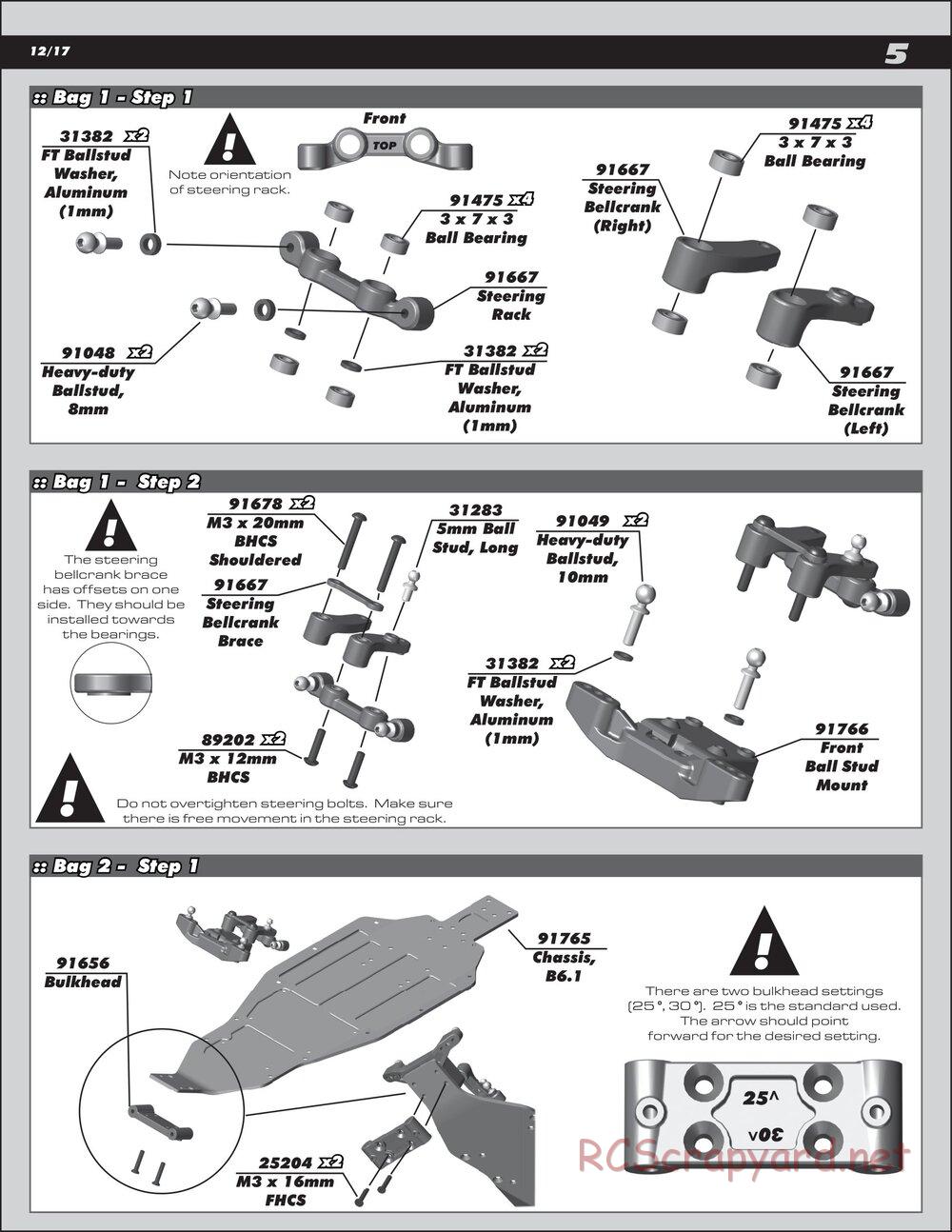 Team Associated - RC10 B6.1D Team Kit - Manual - Page 5