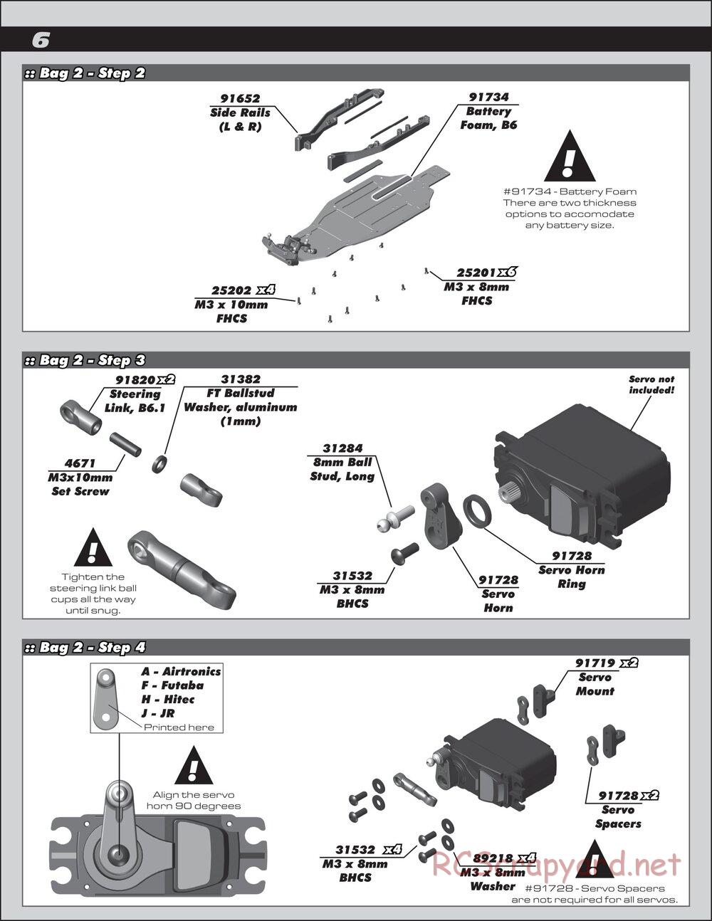 Team Associated - RC10 B6.1DL Team Kit - Manual - Page 6