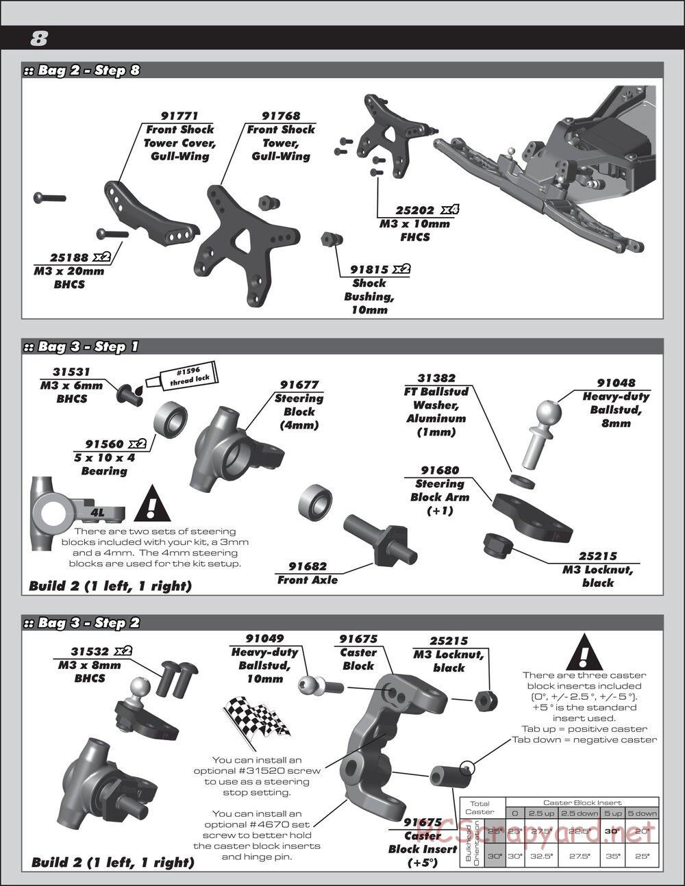 Team Associated - RC10 B6.1DL Team Kit - Manual - Page 8