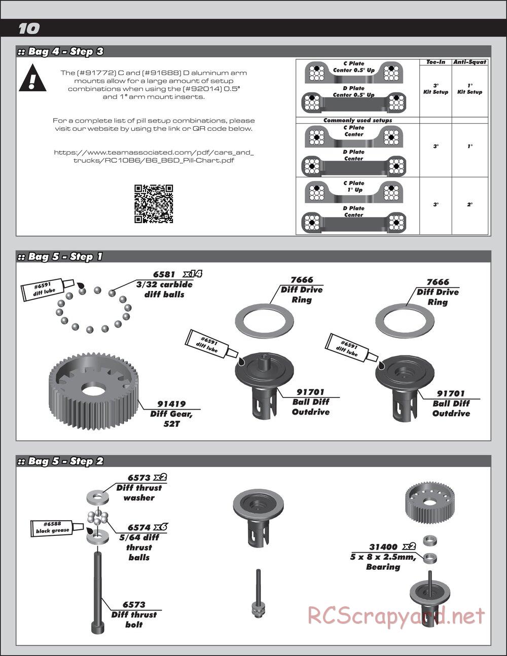 Team Associated - RC10 B6.1DL Team Kit - Manual - Page 10
