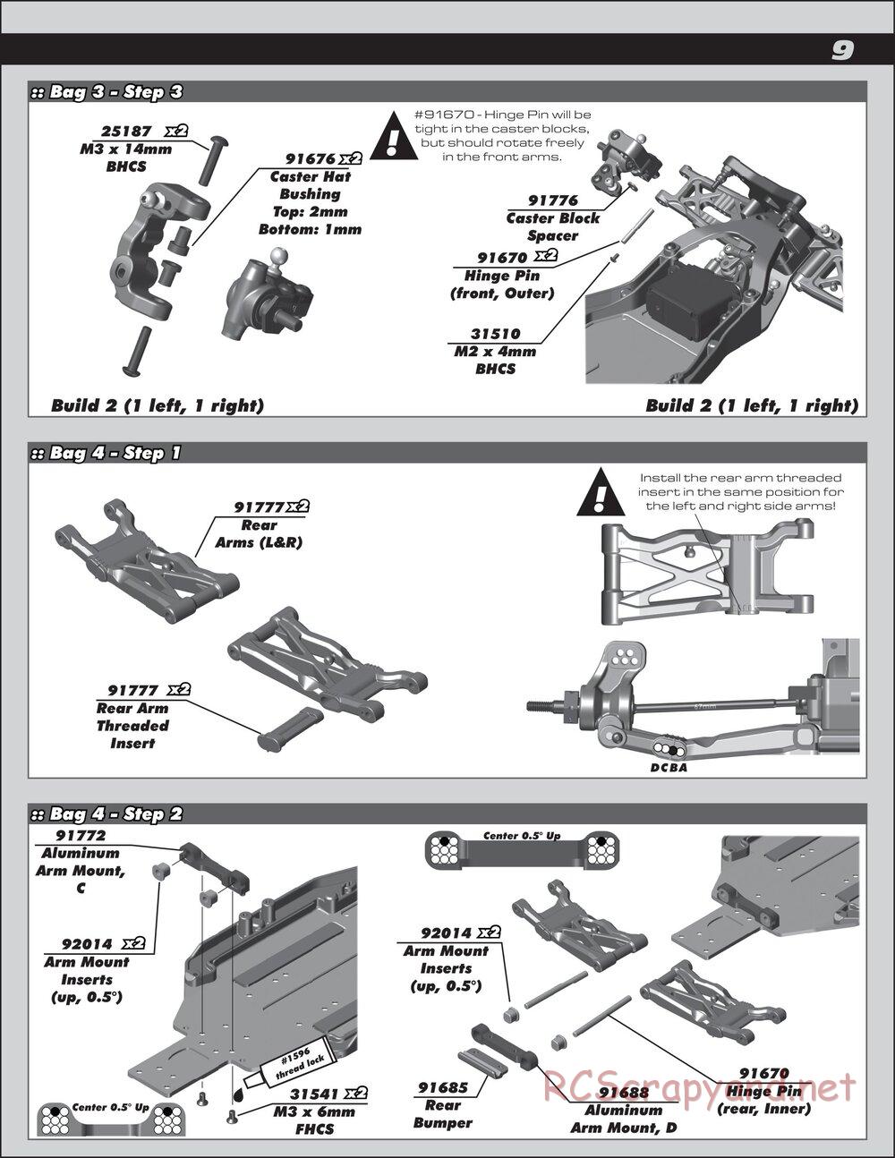 Team Associated - RC10 B6.1 Factory Lite - Manual - Page 9