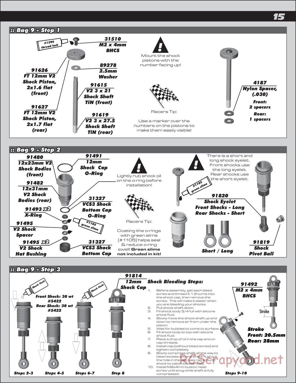 Team Associated - RC10 B6.1 Factory Lite - Manual - Page 15