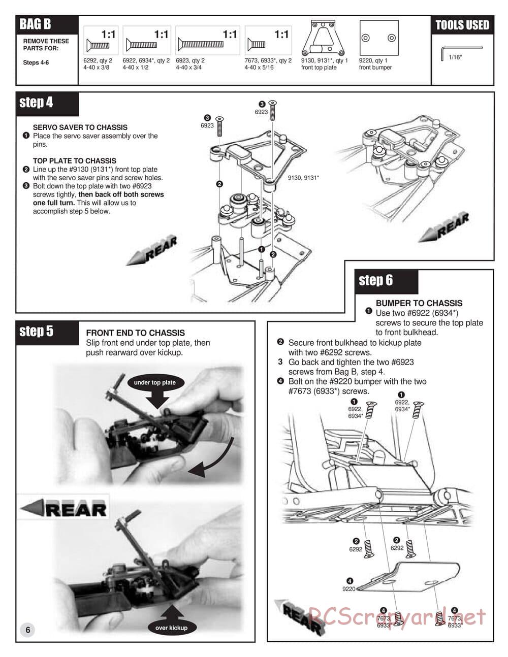 Team Associated - RC10 B3 - Manual - Page 6