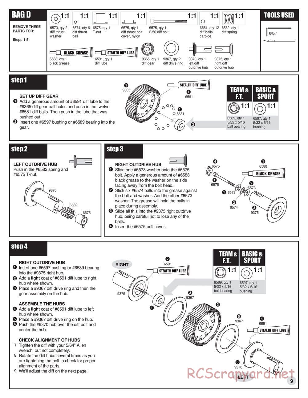 Team Associated - RC10 B3 - Manual - Page 9