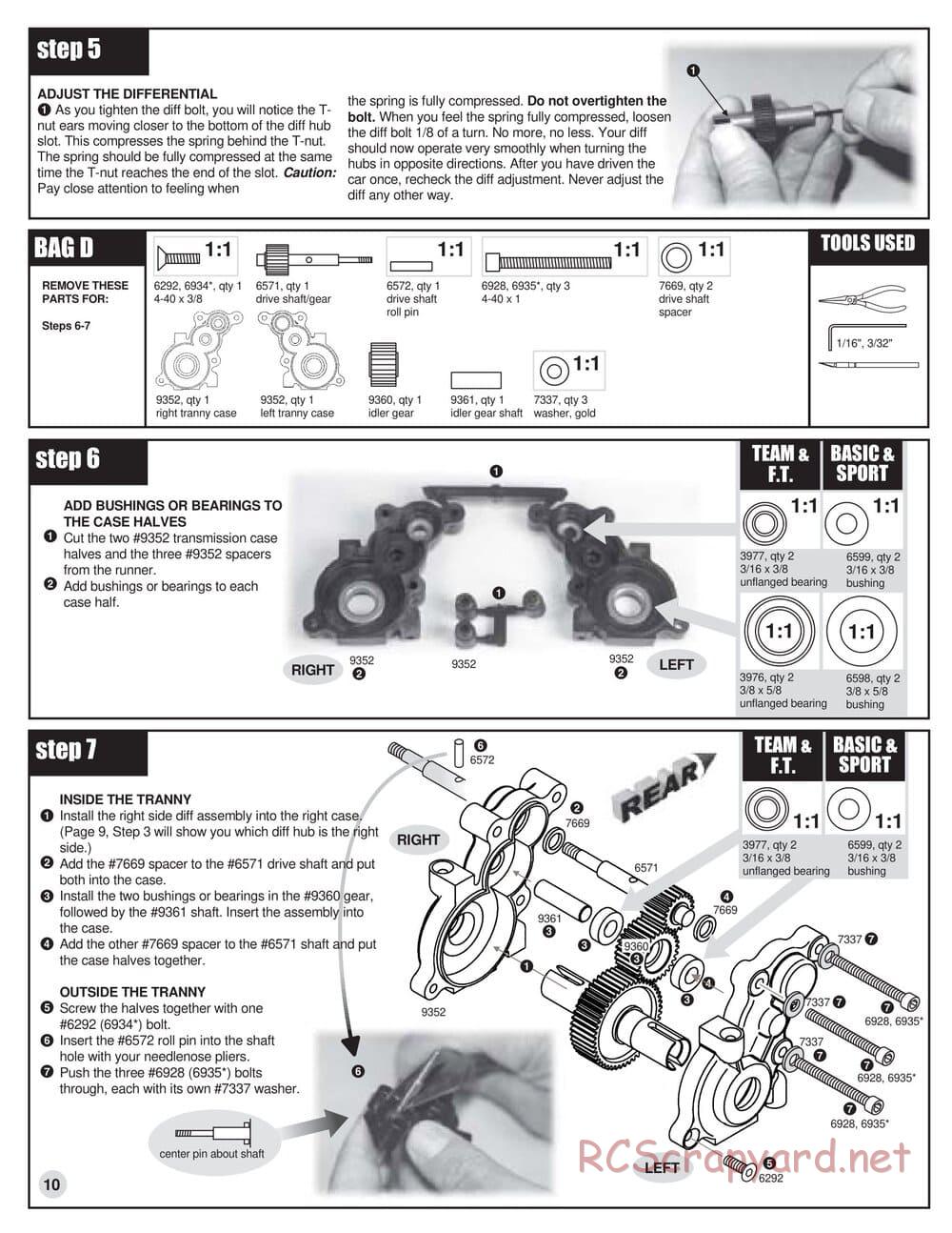 Team Associated - RC10 B3 - Manual - Page 10