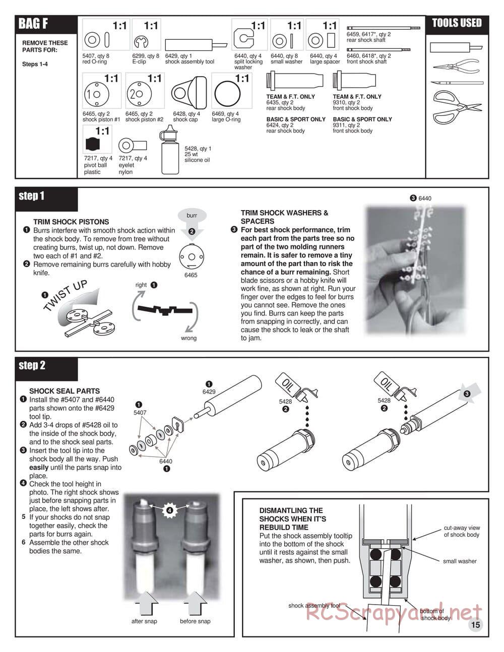 Team Associated - RC10 B3 - Manual - Page 15