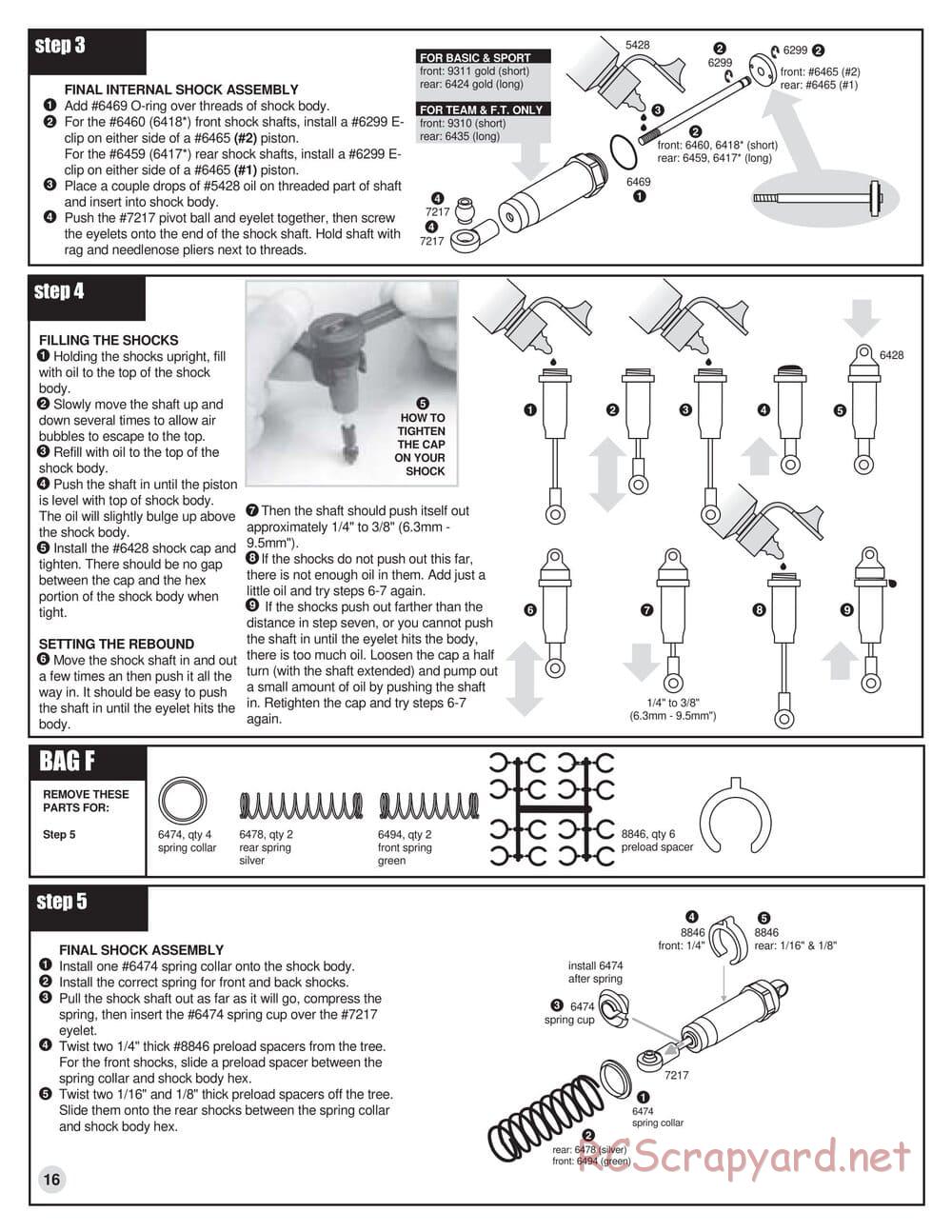 Team Associated - RC10 B3 - Manual - Page 16