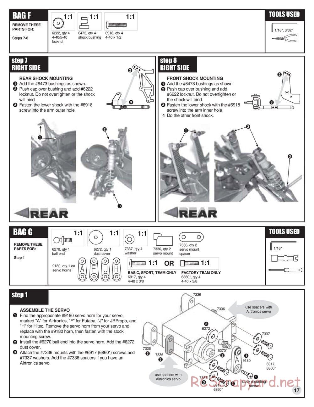 Team Associated - RC10 B3 - Manual - Page 17