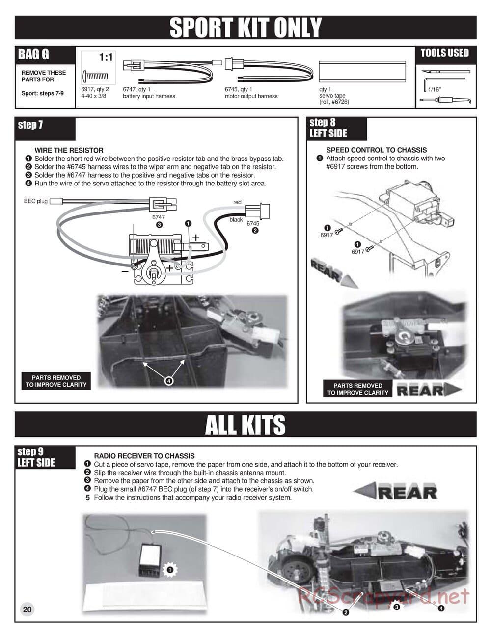 Team Associated - RC10 B3 - Manual - Page 20