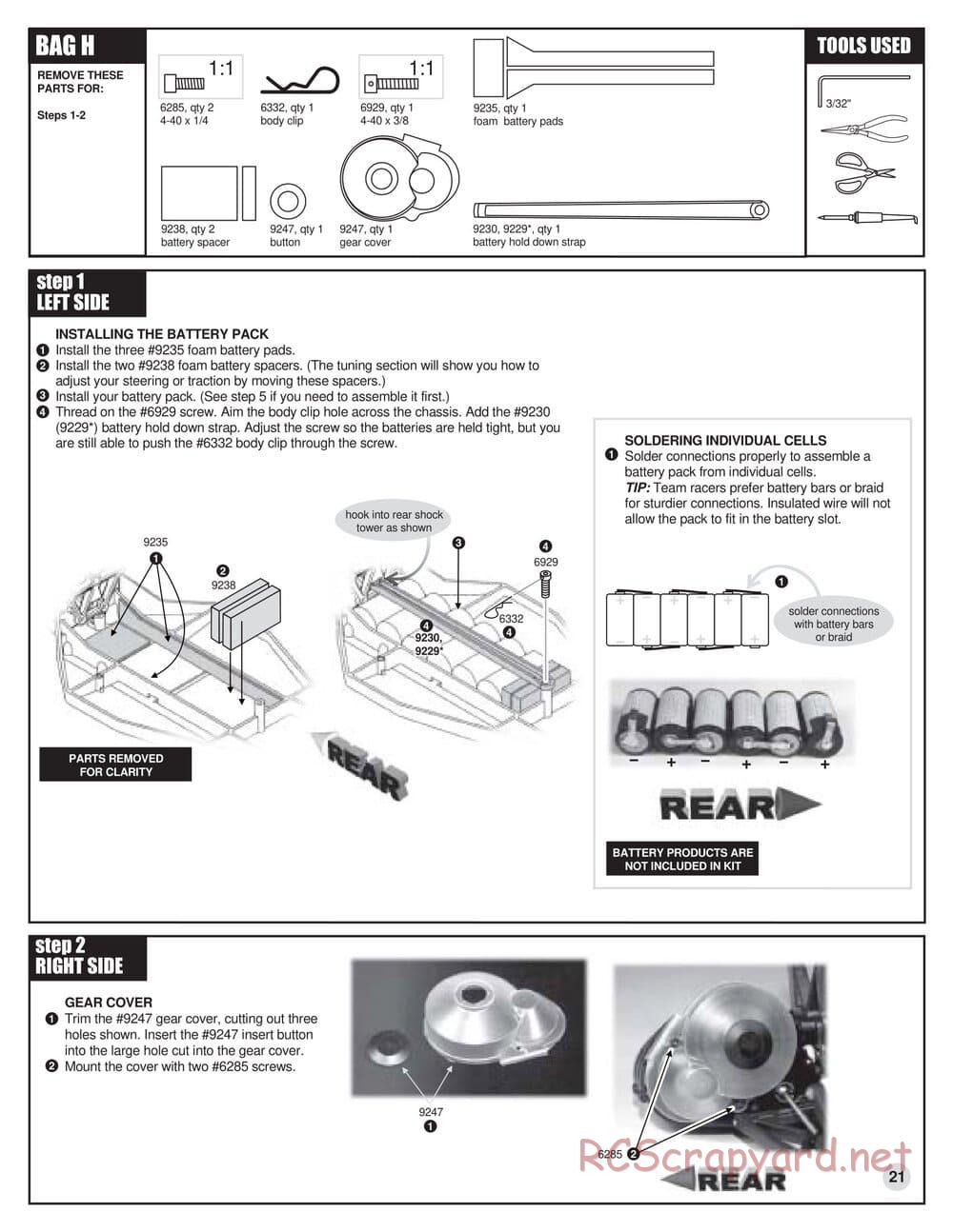 Team Associated - RC10 B3 - Manual - Page 21