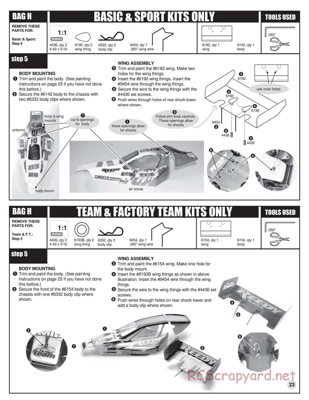 Team Associated - RC10 B3 - Manual - Page 23