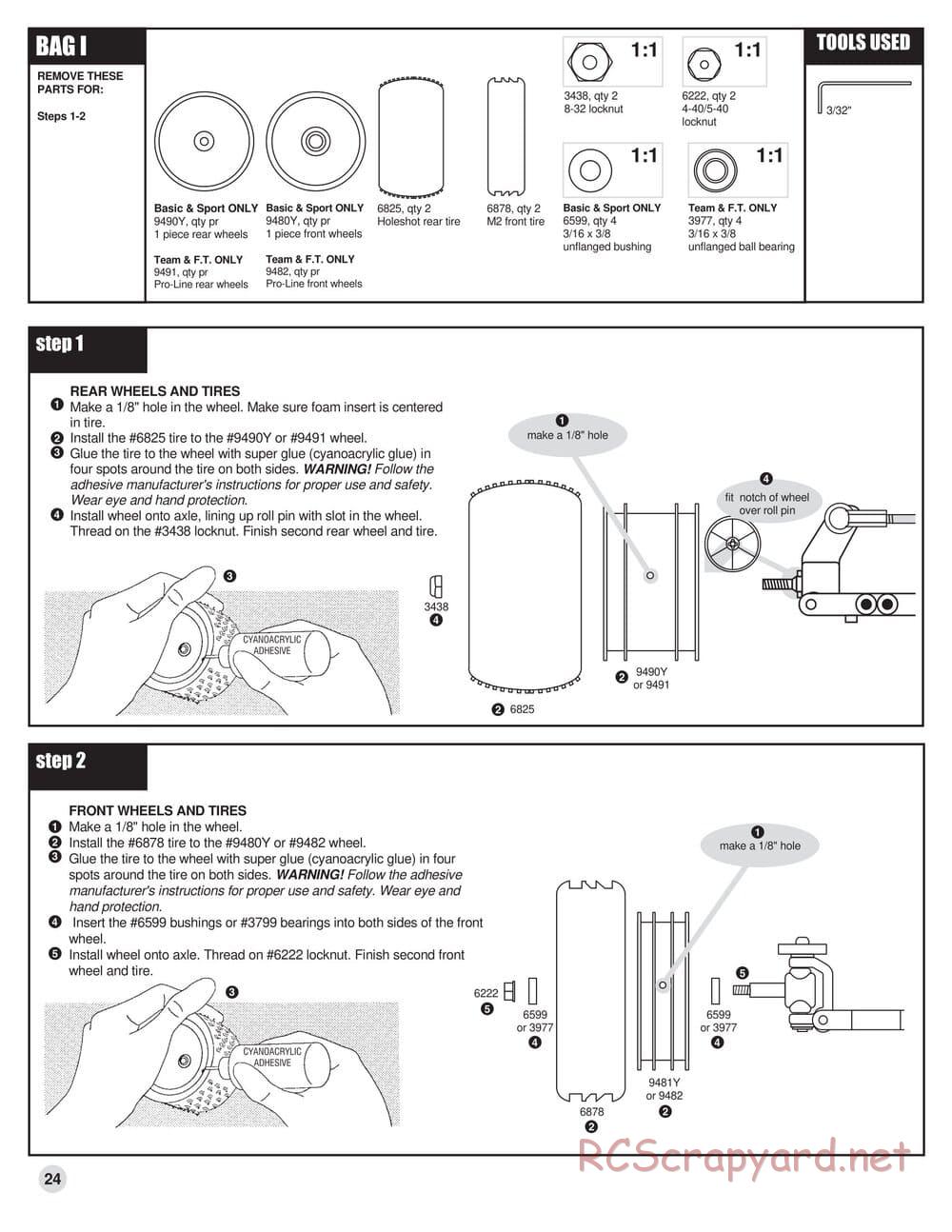 Team Associated - RC10 B3 - Manual - Page 24