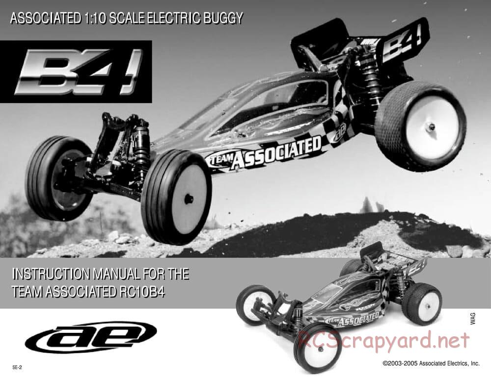 Team Associated - RC10 B4 Factory Team - Manual - Page 1