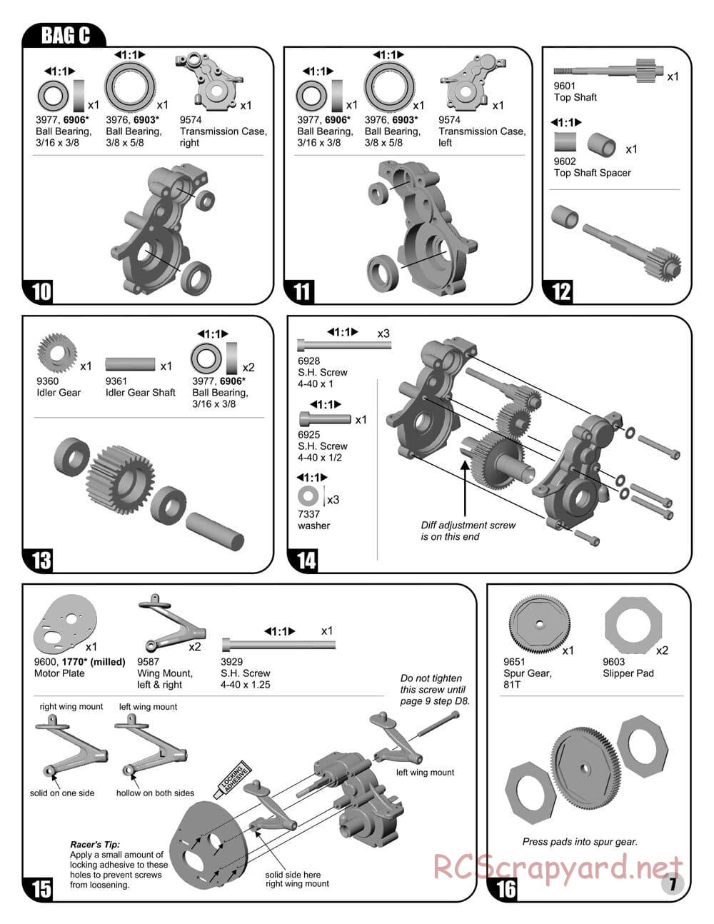 Team Associated - RC10 B4 Factory Team - Manual - Page 7