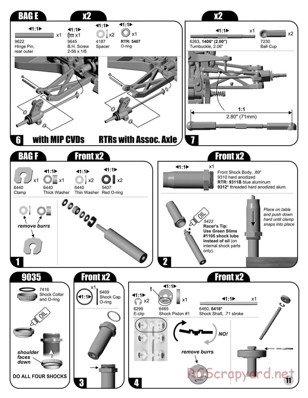 Team Associated - RC10 B4 Factory Team - Manual - Page 11