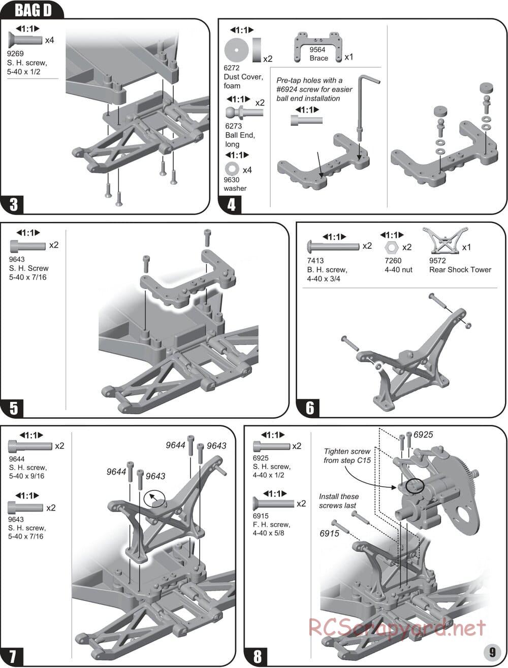 Team Associated - RC10 B4 Team - Manual - Page 9