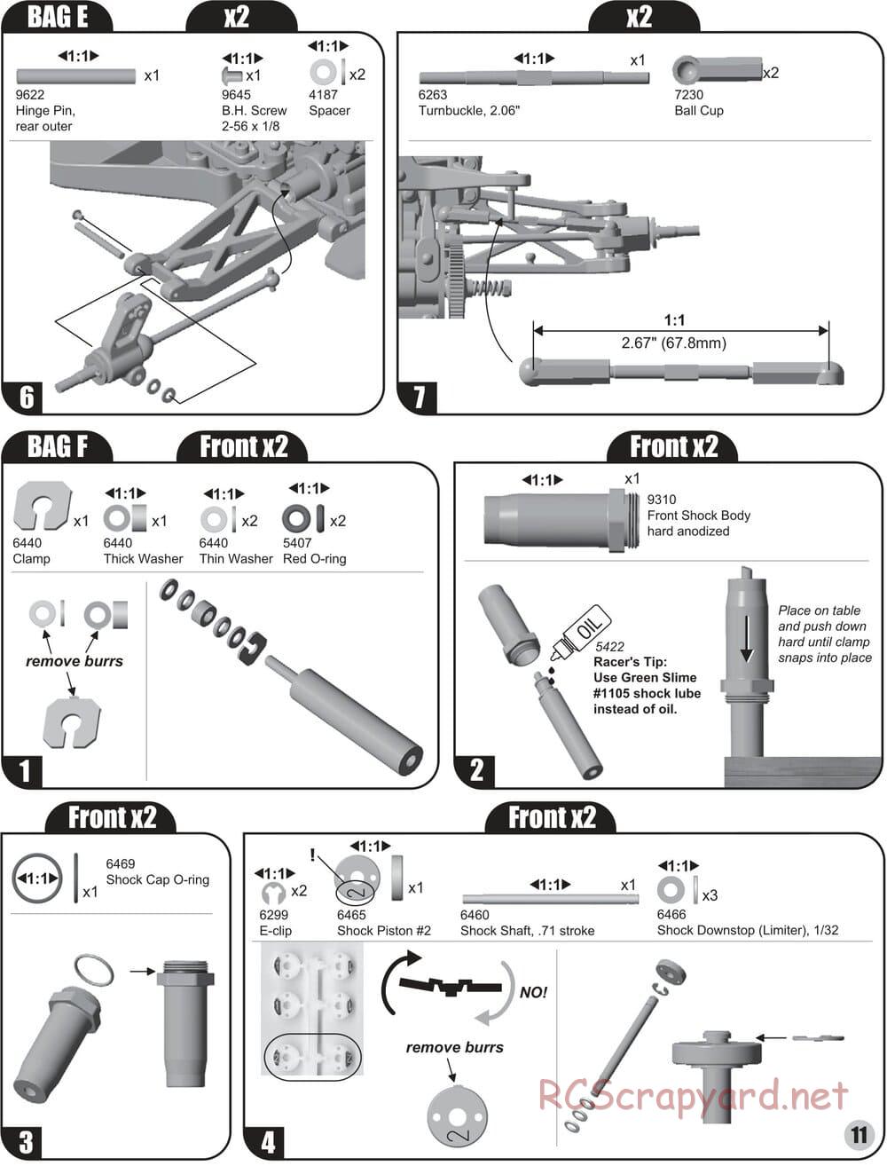 Team Associated - RC10 B4 Team - Manual - Page 11