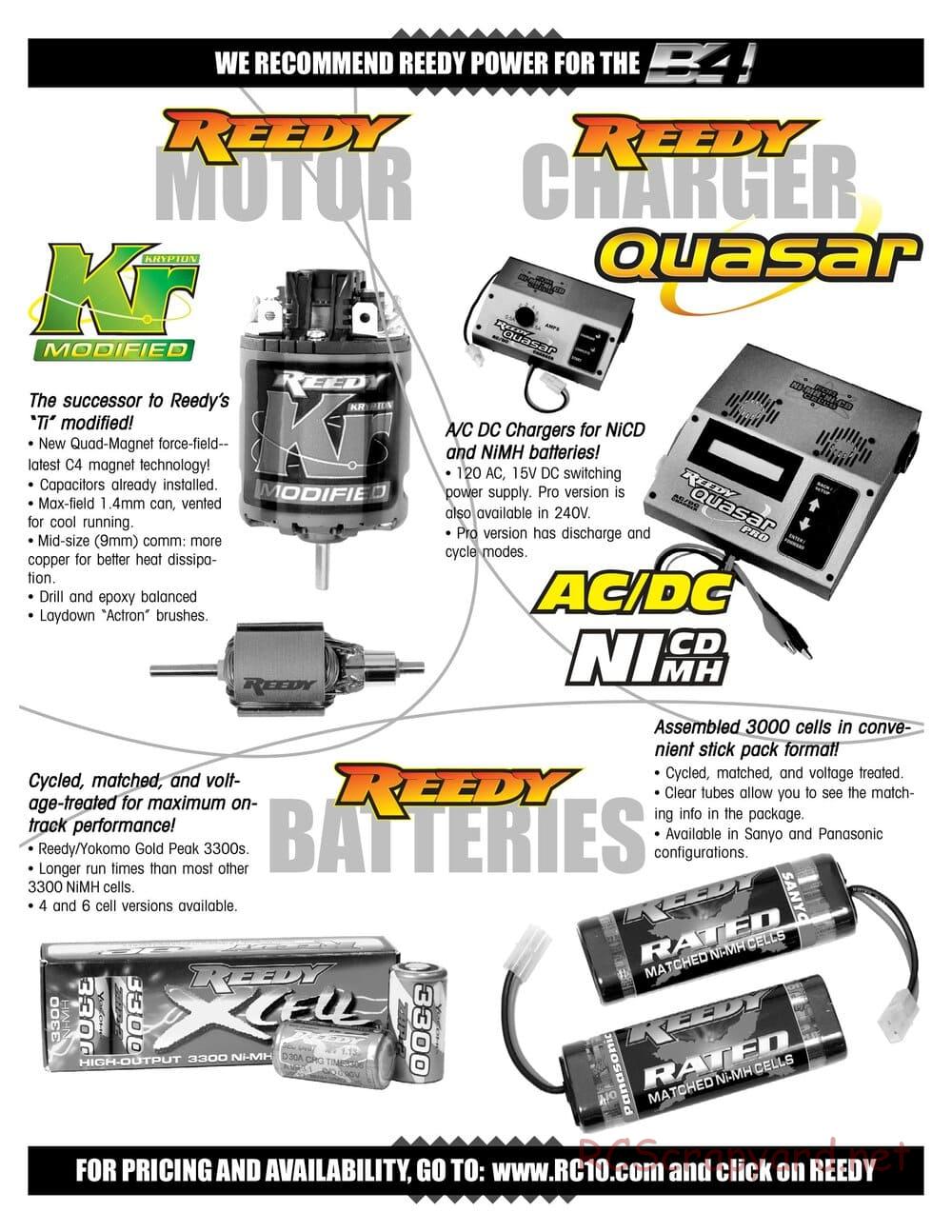 Team Associated - RC10 B4 Team - Manual - Page 23