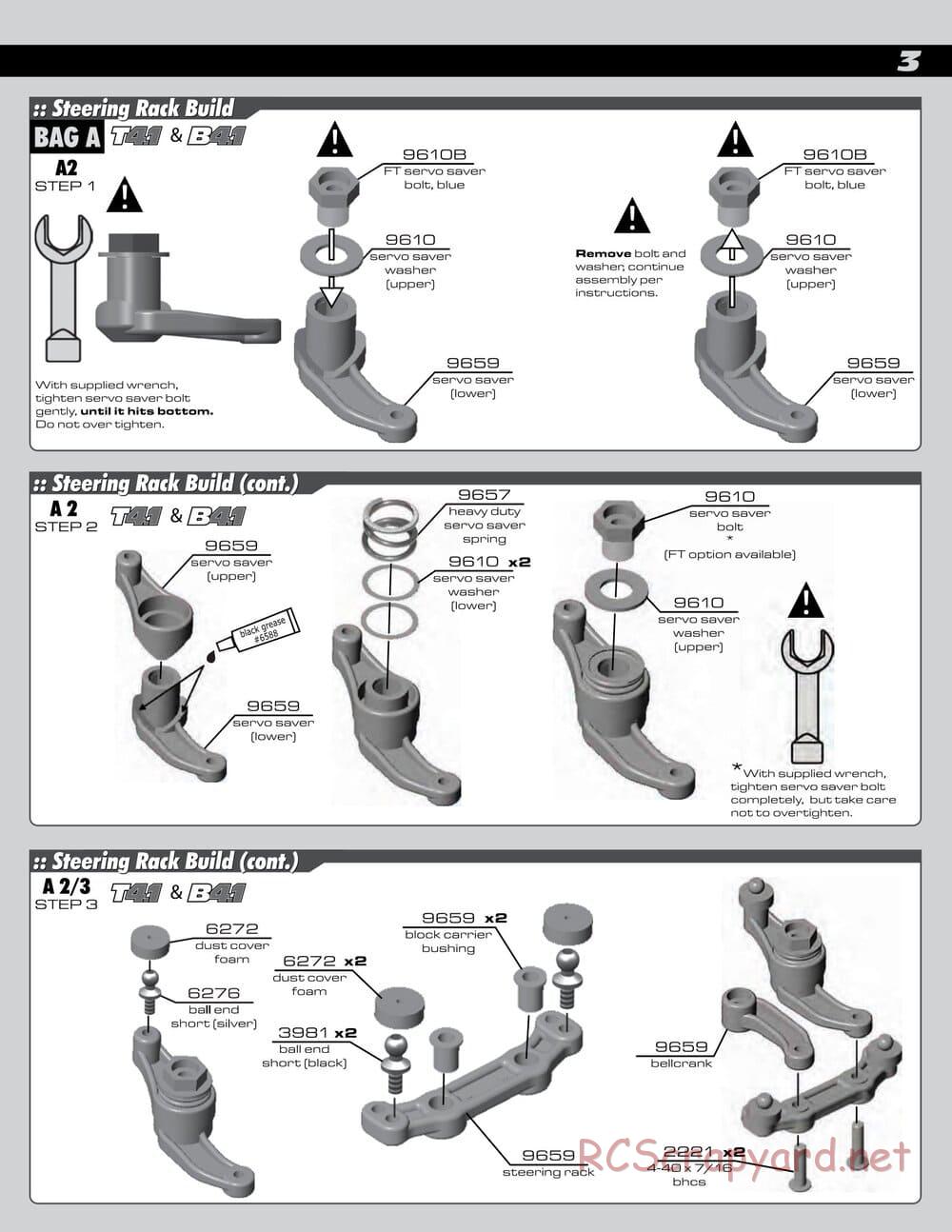 Team Associated - RC10 B4.1 Factory Team - Manual - Page 3