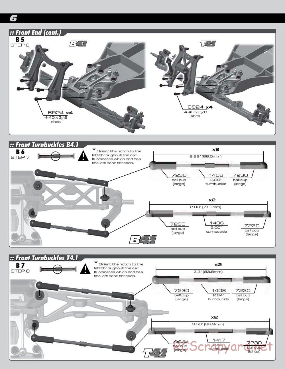 Team Associated - RC10 T4.1 Factory Team - Manual - Page 6