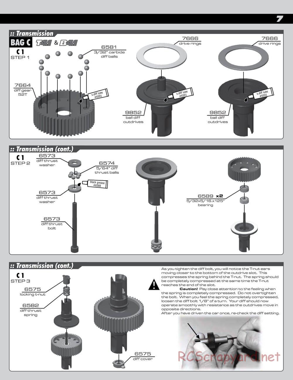 Team Associated - RC10 T4.1 Factory Team - Manual - Page 7