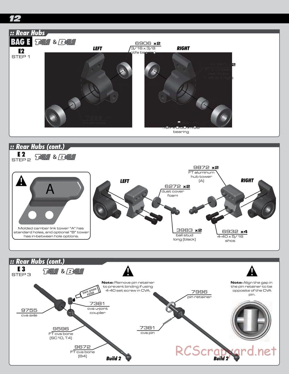 Team Associated - RC10 B4.1 Factory Team - Manual - Page 12