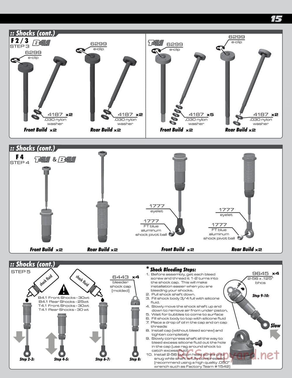 Team Associated - RC10 B4.1 Factory Team - Manual - Page 15