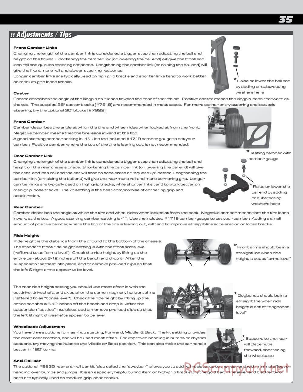 Team Associated - RC10 T4.1 Factory Team - Manual - Page 23