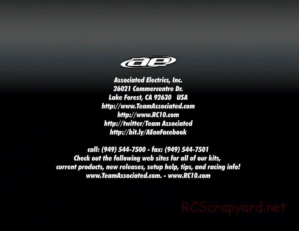 Team Associated - RC10 T4.1 Factory Team - Manual - Page 30