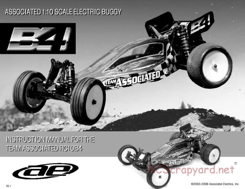 Team Associated - RC10 B4 RS - RTR - Manual - Page 1